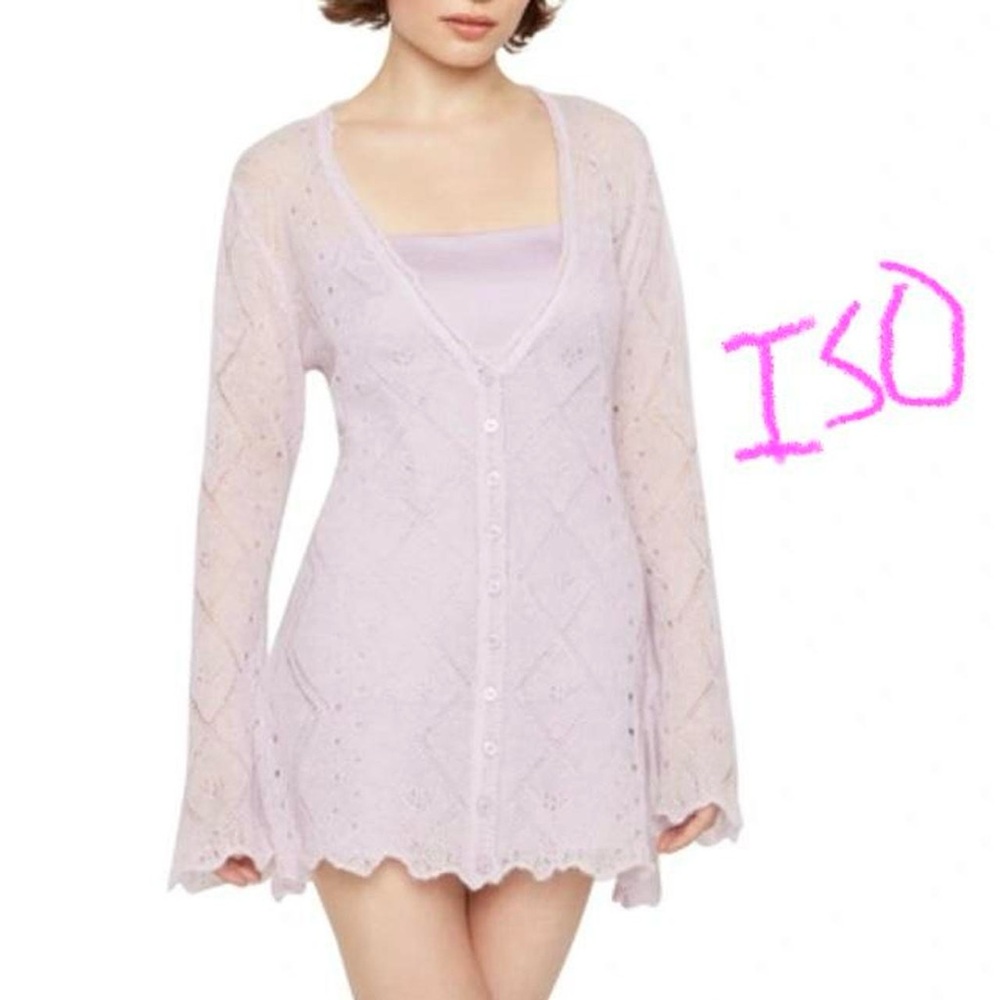 ISO of this Danielle Guizio lavender Cardigan.